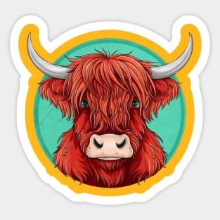 Cow head Sticker